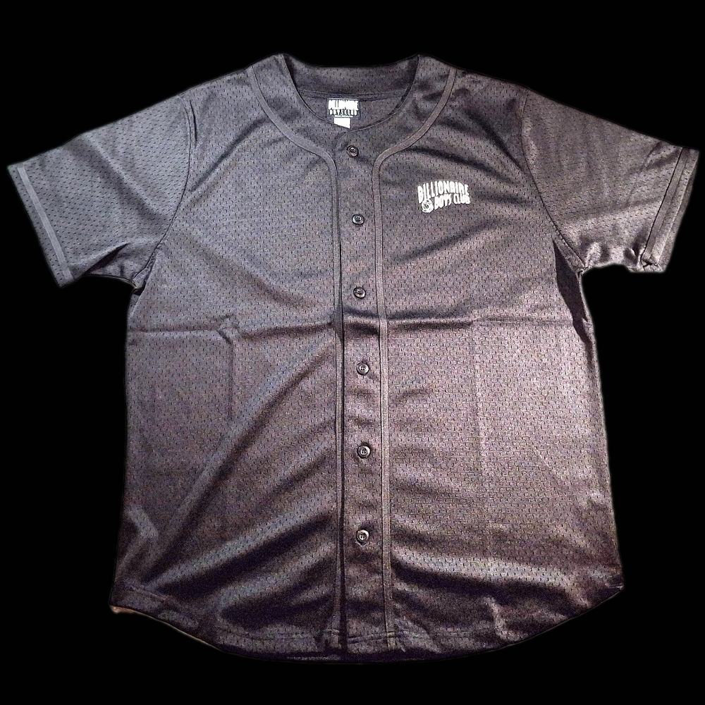 Authentic Billionaire Boys Club (BBC) cadet baseball jersey in black